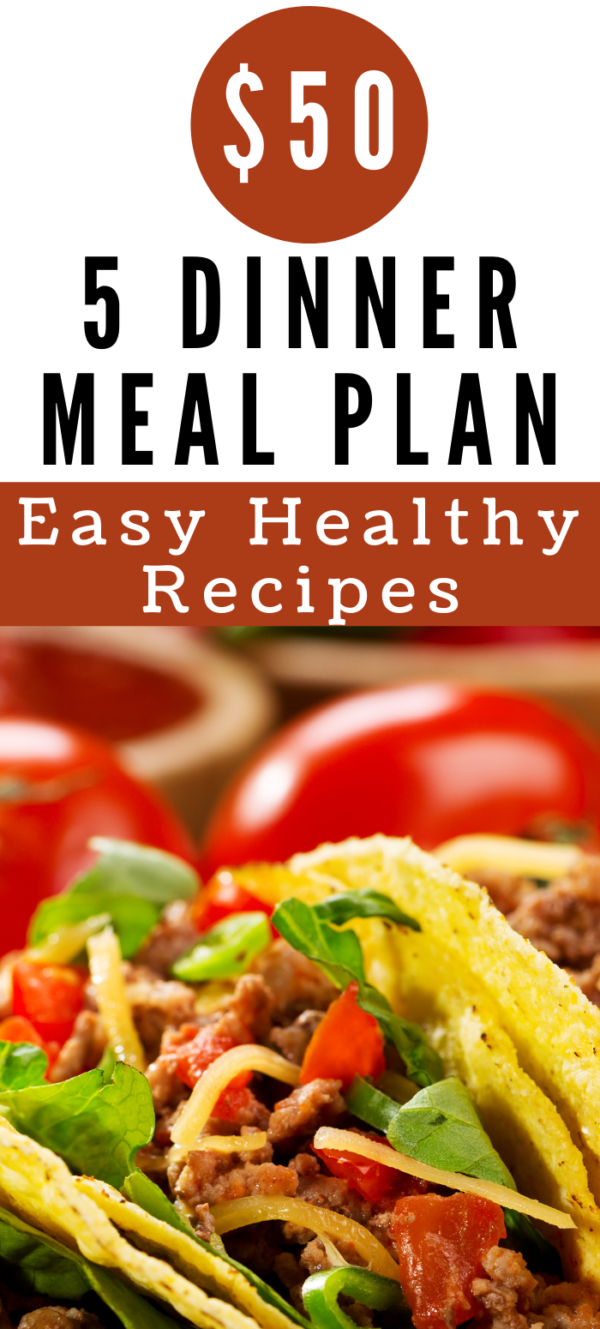 5 Simple Healthy Meals – $50